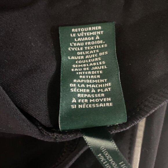 NWT Lauren Ralph Lauren Active Jacket Womens Size M Black Full-Zip Track - Picture 9 of 11